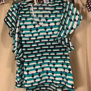 Collective Concepts Top - Beautiful Pattern and Style - Sz S - NWT